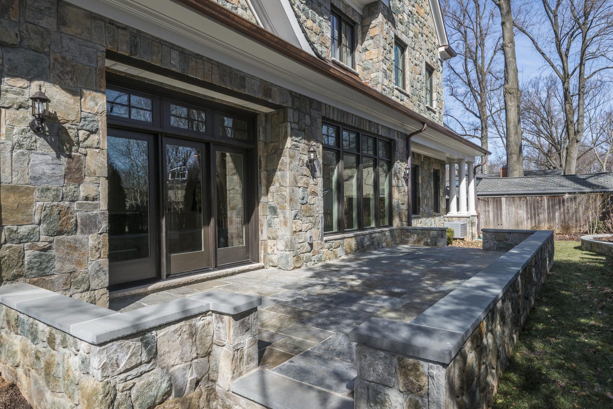Garfield Model New Stone and Natural Slate Luxury Custom Home in Bethesda