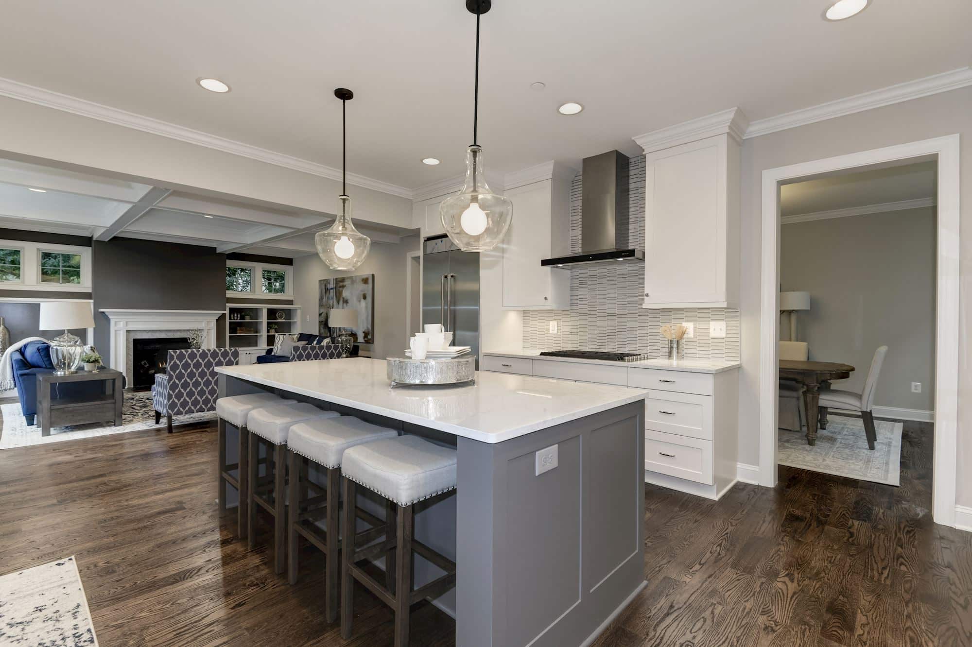 Counter space deep enough to cook and convene at once.