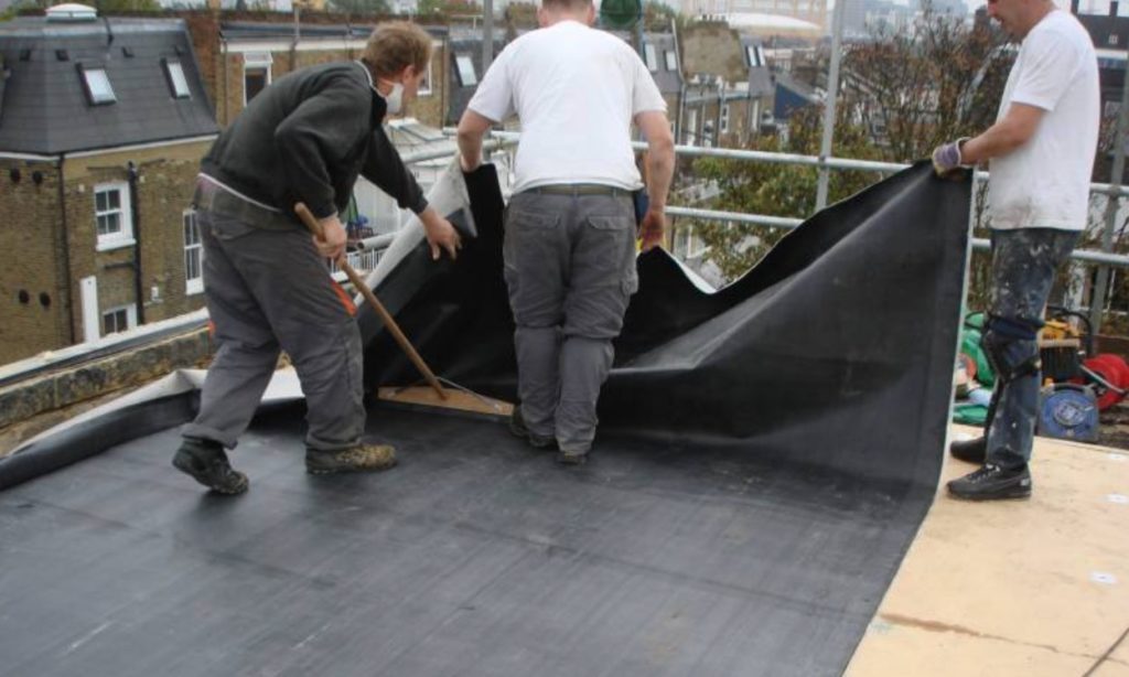 epdm rubber roof - Maryland new home flat roof options