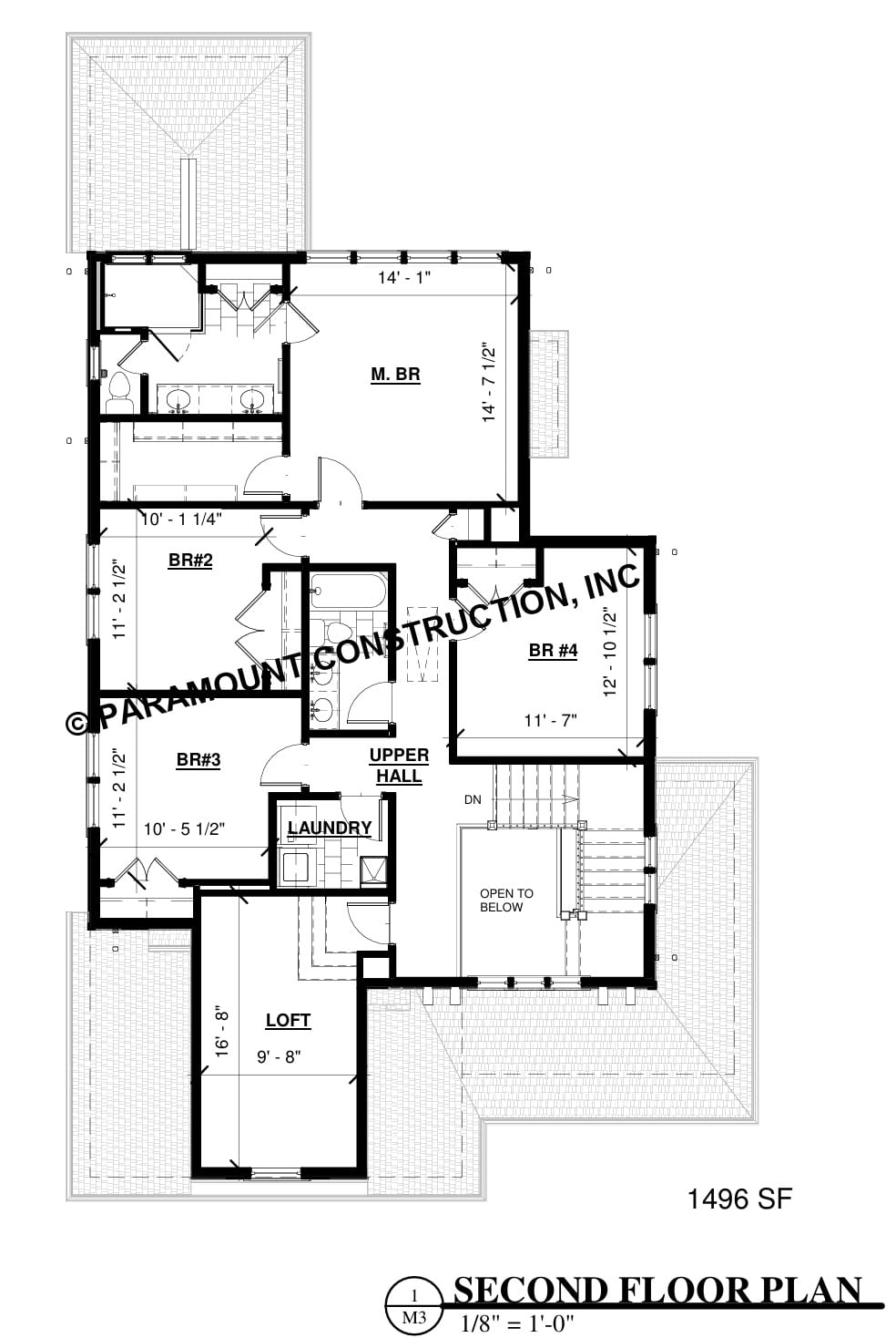 Linder Upper Level Floor Plan