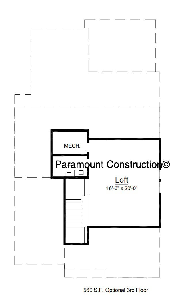 Third floor held in reserve - finish it when you need it.