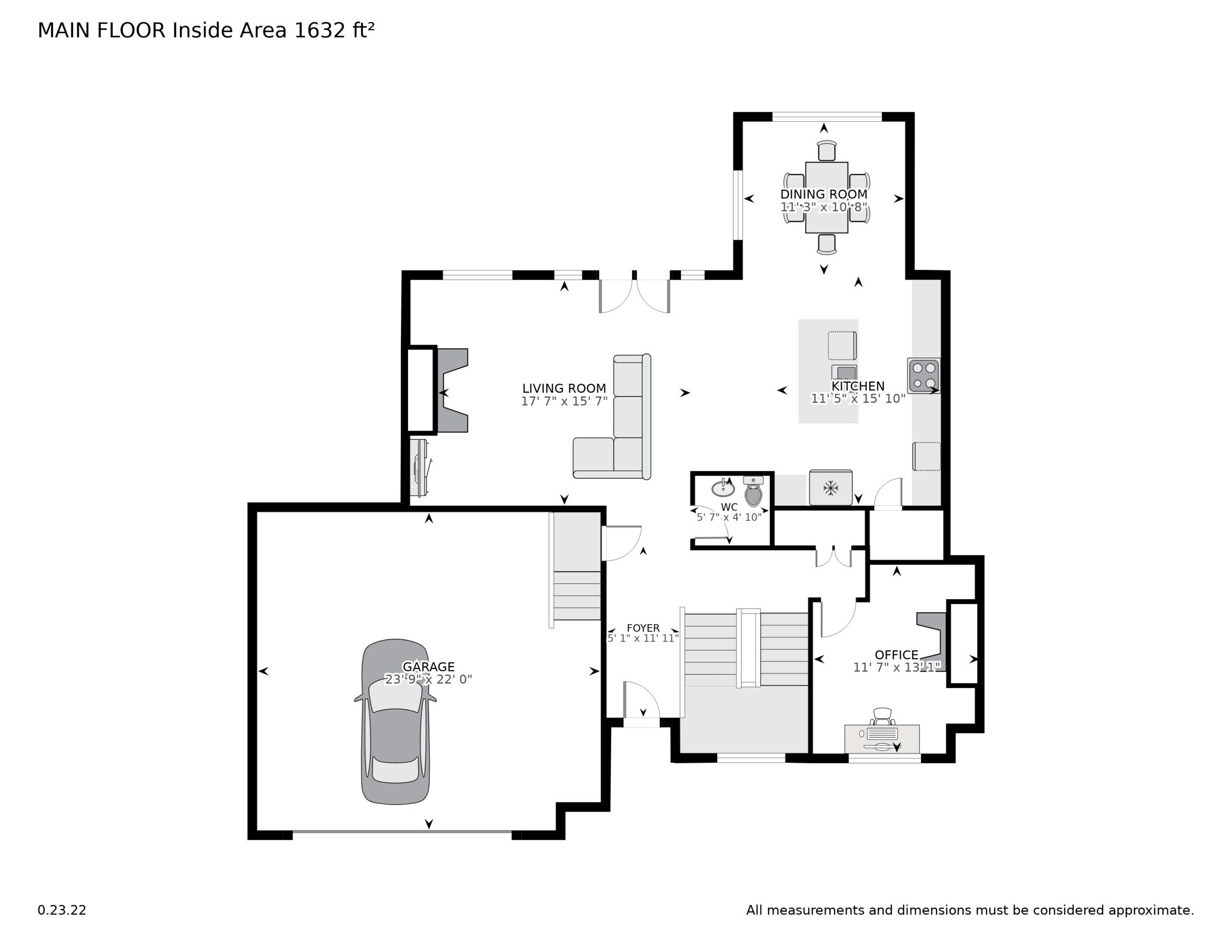 Kenbar Main Level Floor Plan