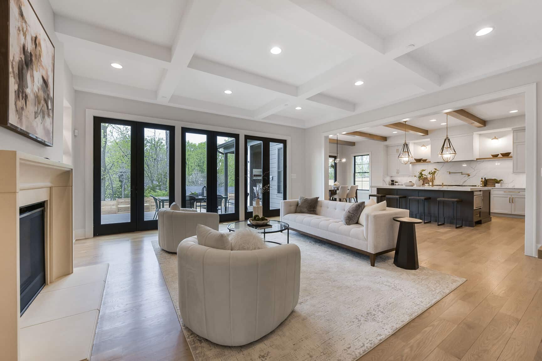 Great room: This is where everyone ends up.