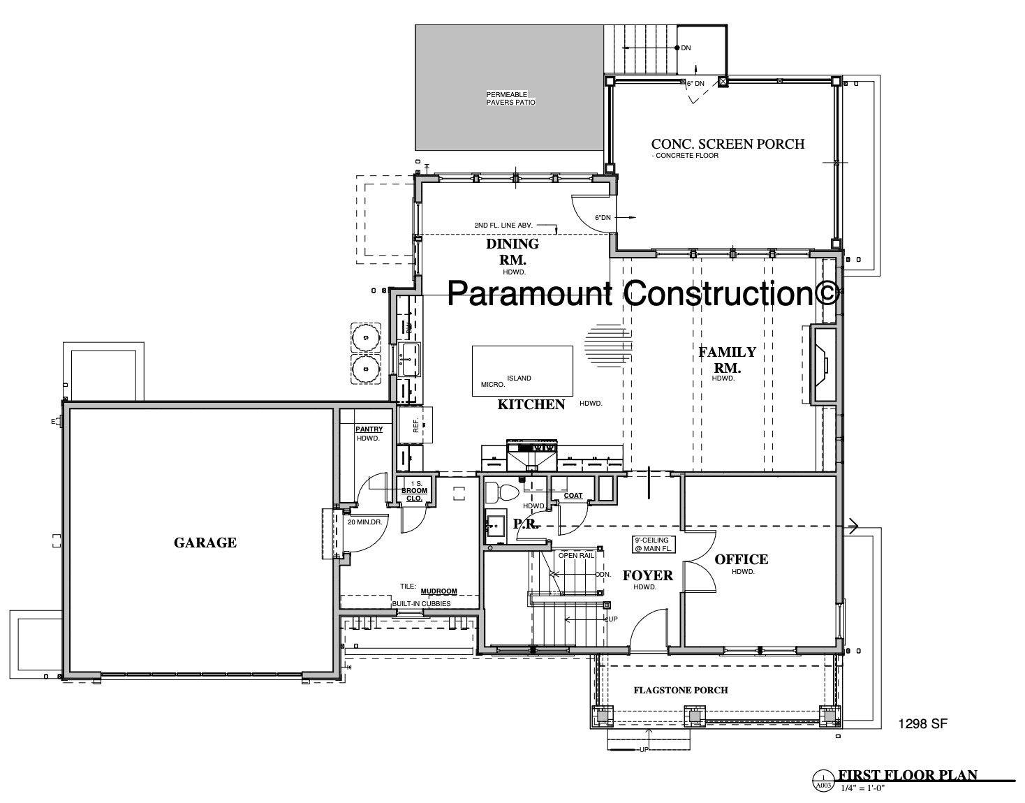 Pershing Main Level Floor Plan