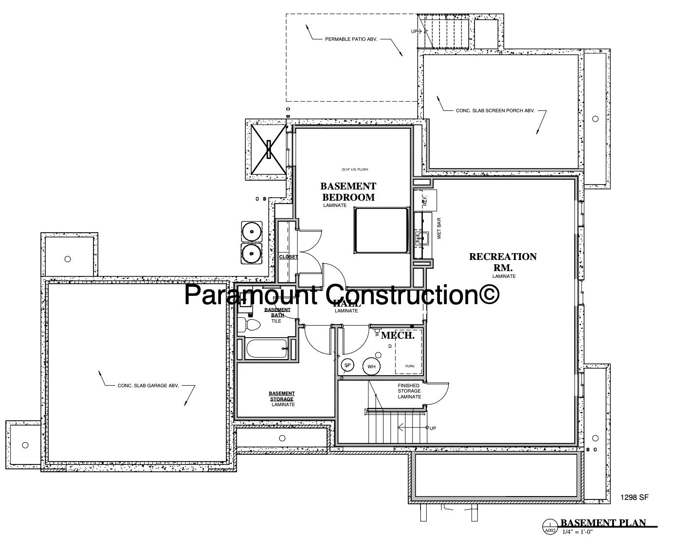Pershing Lower Level Floor Plan
