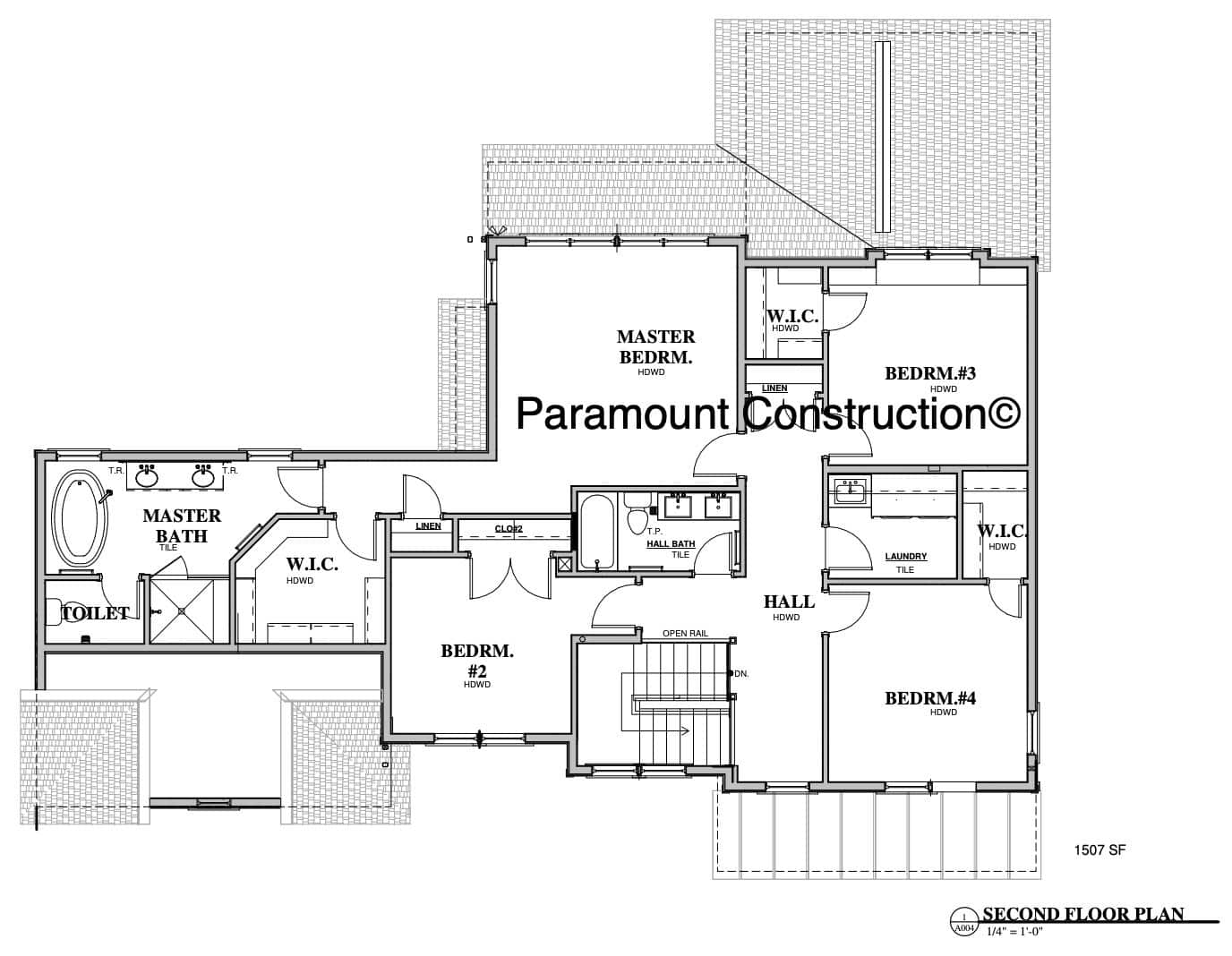 Pershing Upper Level Floor Plan