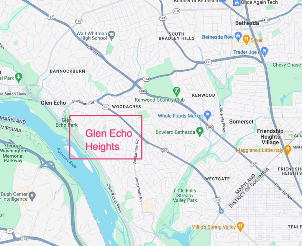 Glen Echo Heights properties for sale in Bethesda
