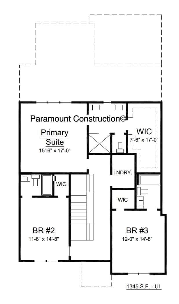 Primary suite, two bedrooms, and laundry - all on one level.