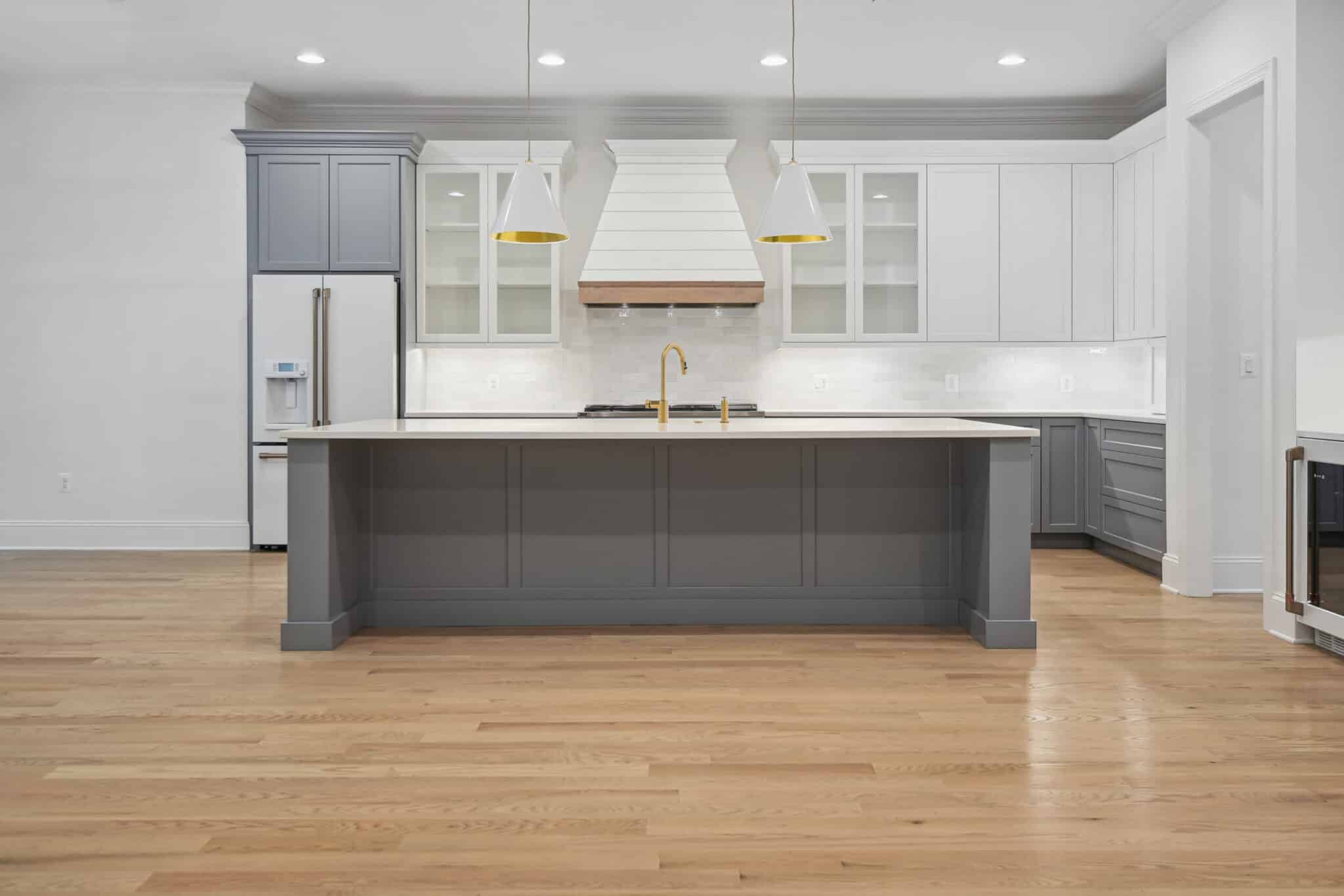 Clean white kitchen, endlessly functional