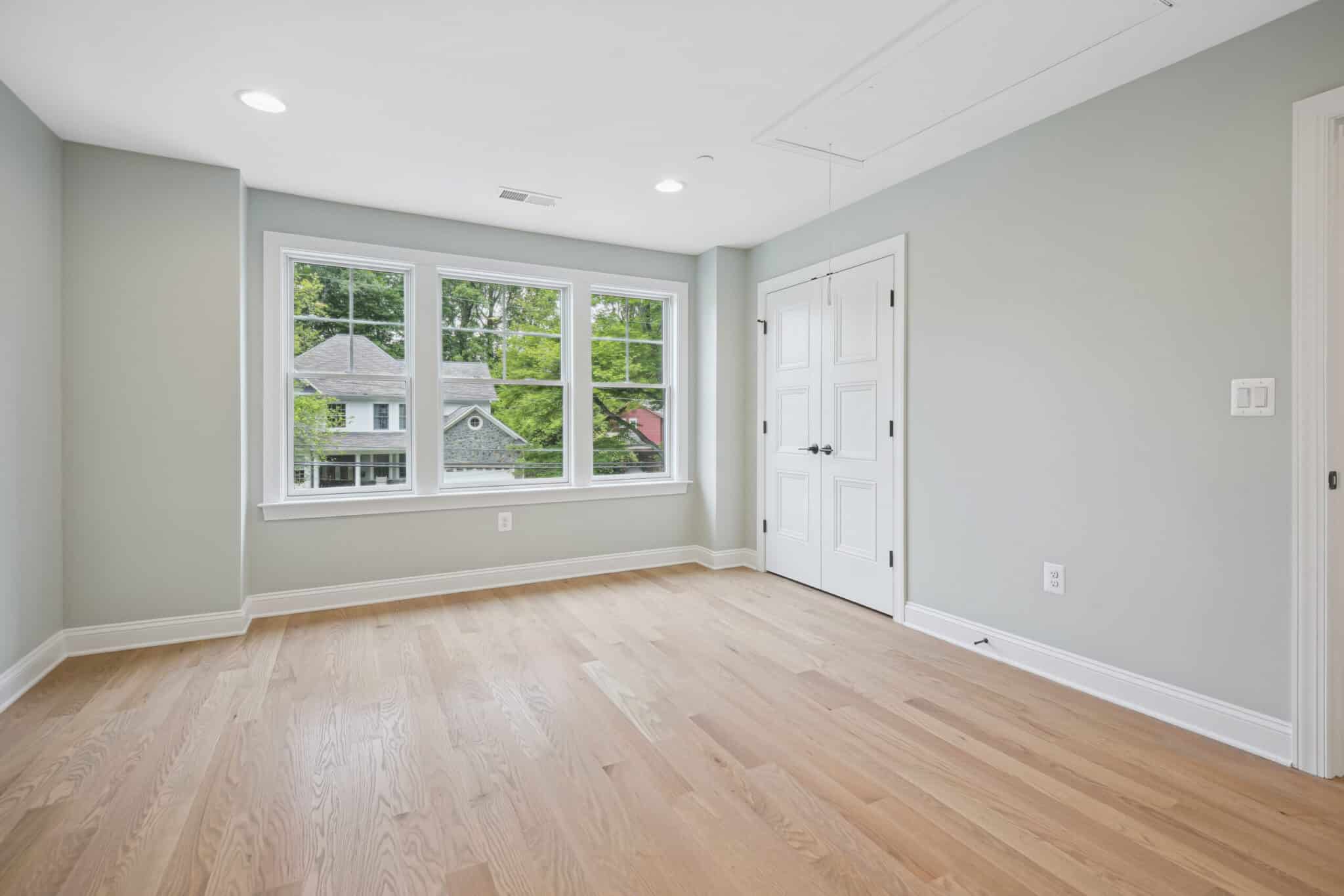 Hardwoods flow into every bedroom