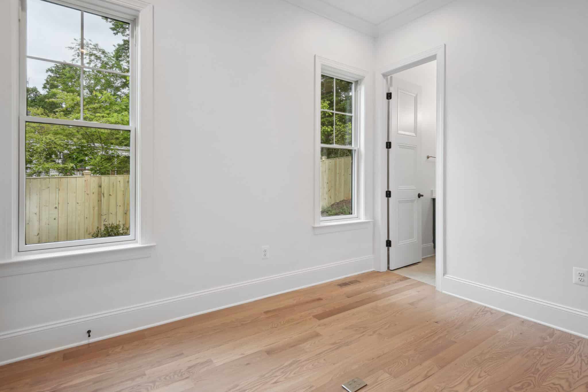 Corner windows, two exposures, quiet fills the room