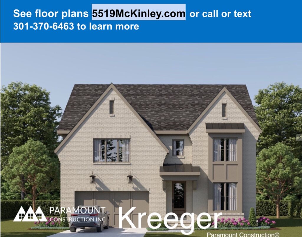 Kreeger Model new home for sale