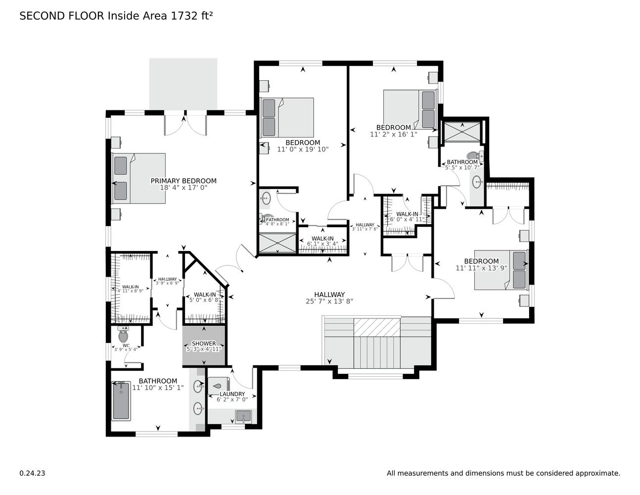 Pelham Upper Level Floor Plan