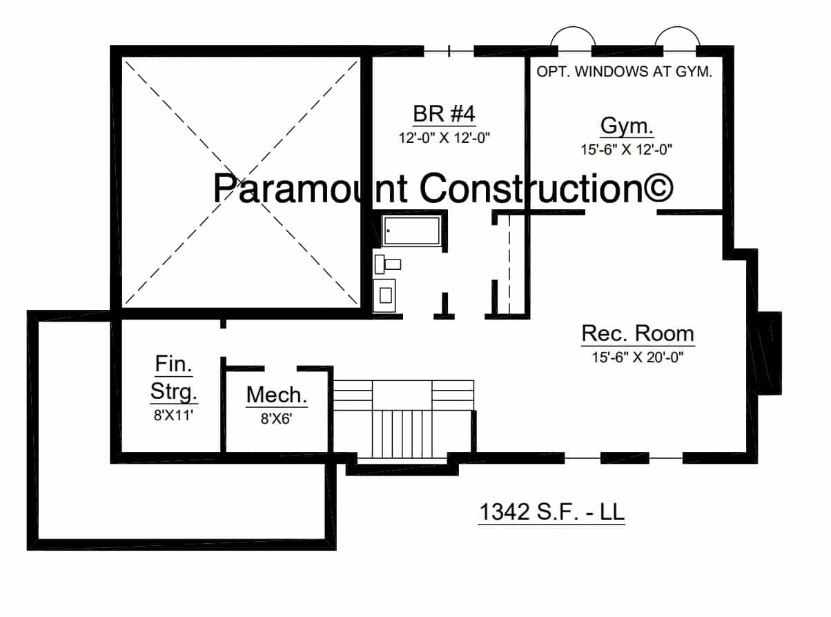 Aldie Lower Level Floor Plan