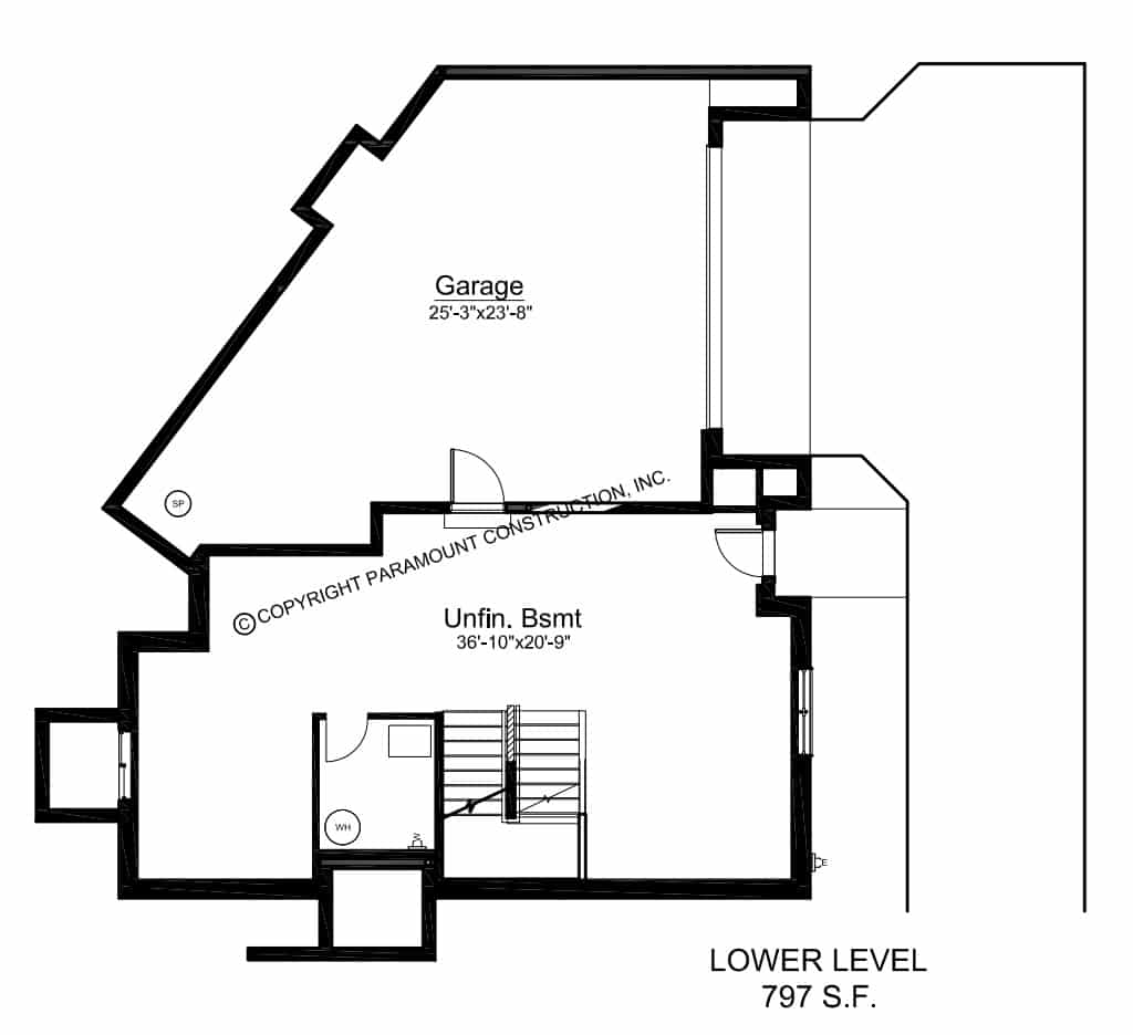 Harwood Lower Level Floor Plan