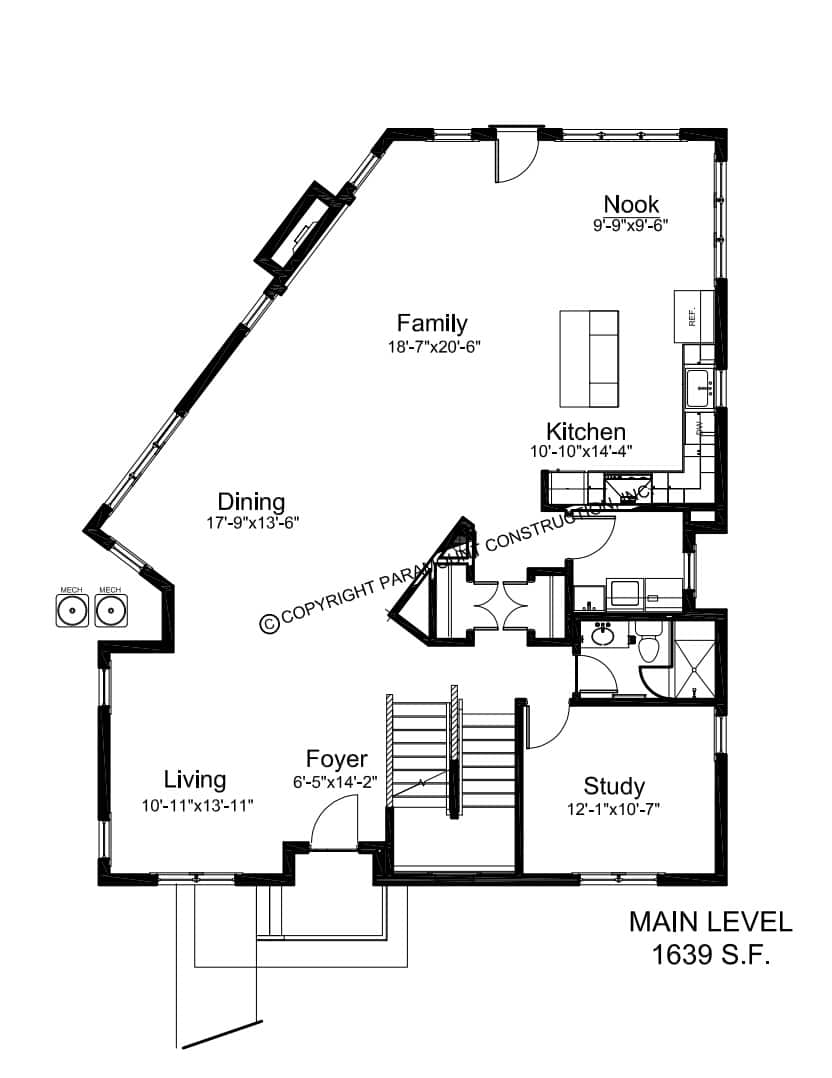 Harwood Main Level Floor Plan