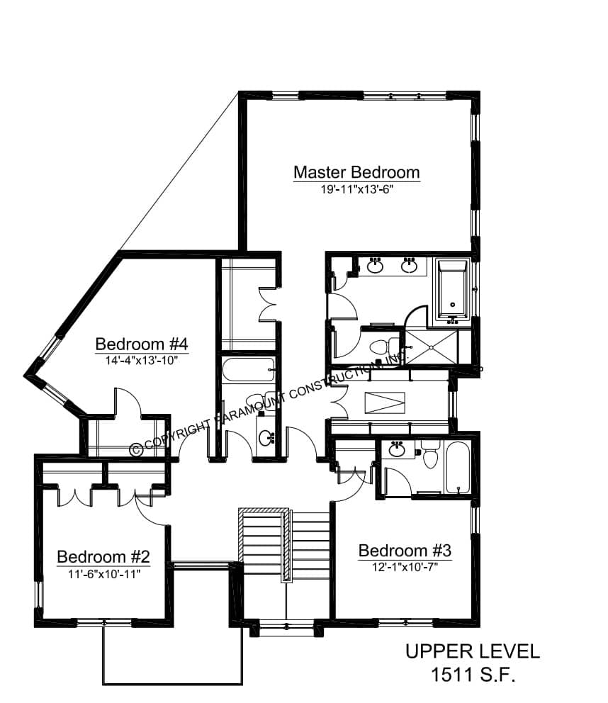 Harwood Upper Level Floor Plan