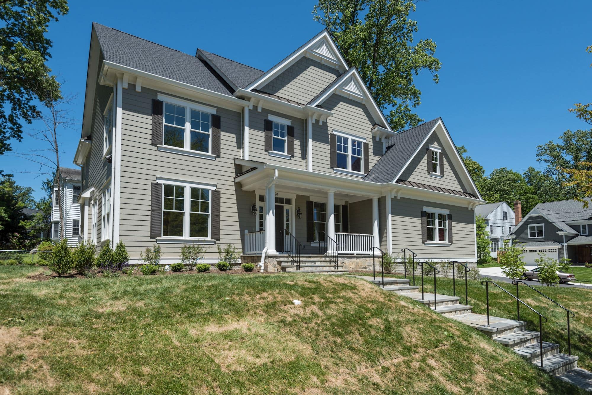 Covered porch sets the tone before you step inside.