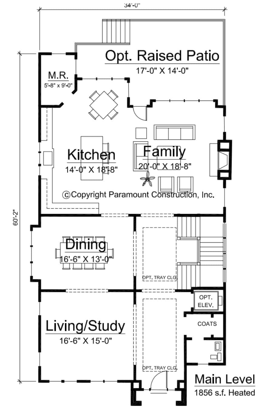 Cleveland Main Level Floor Plan