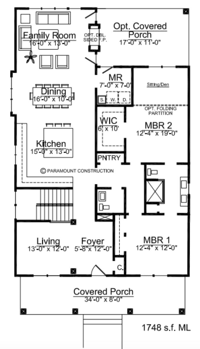 Conway Main Level Floor Plan