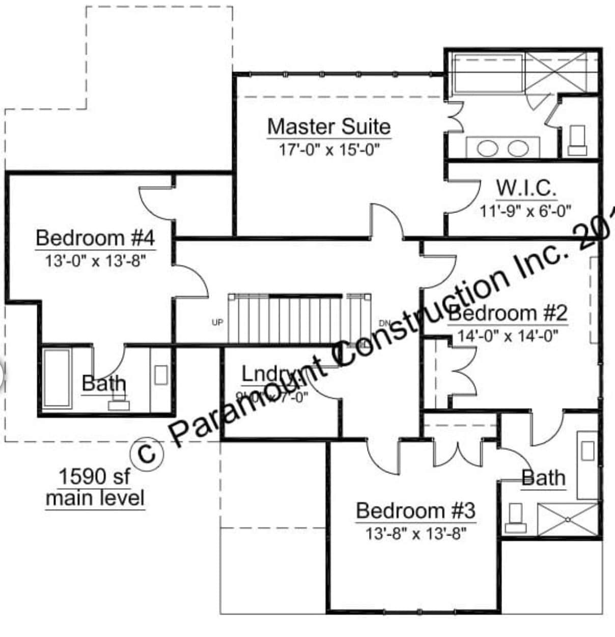 Dorset Upper Level Floor Plan