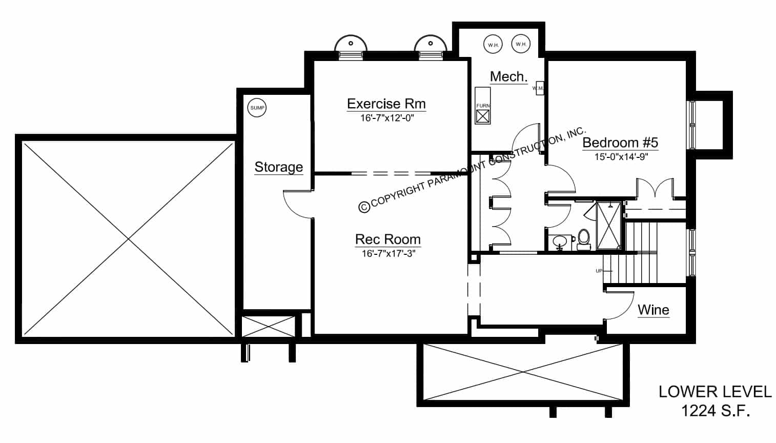 Marbury G Lower Level Floor Plan