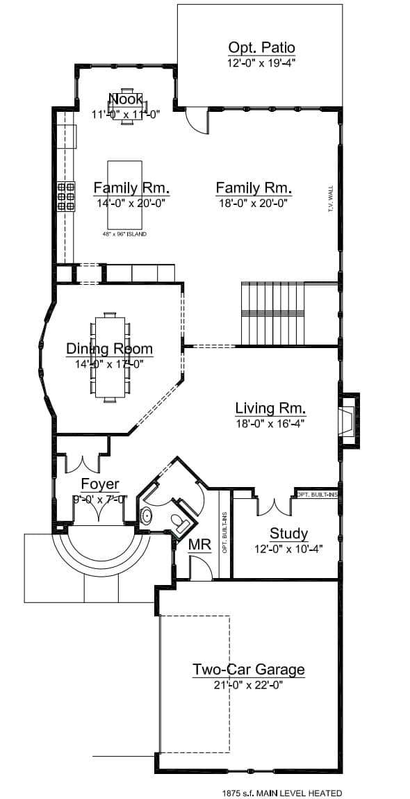 Rittenhouse Main Level Floor Plan