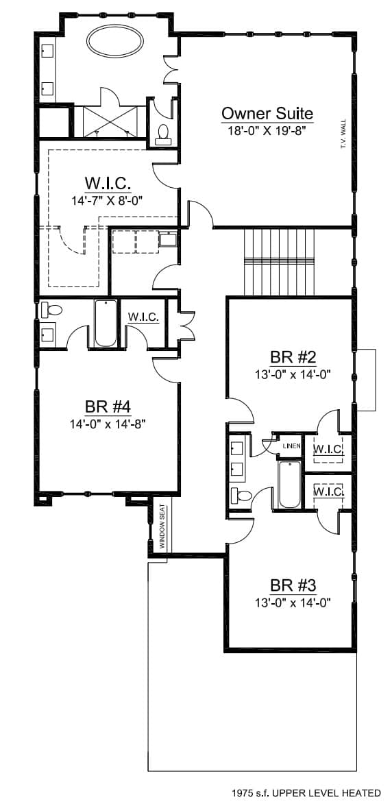 Rittenhouse Upper Level Floor Plan