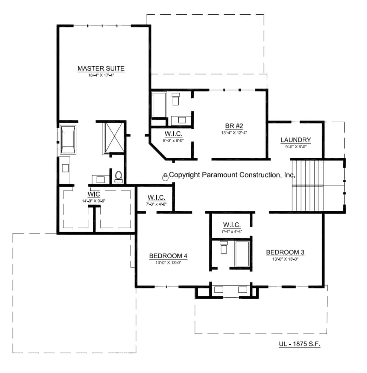 Springhaven Upper Level Floor Plan