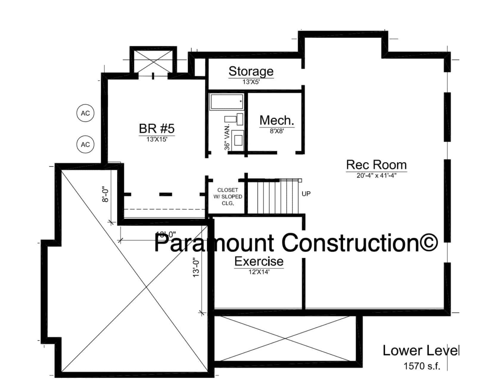 Winston Lower Level Floor Plan