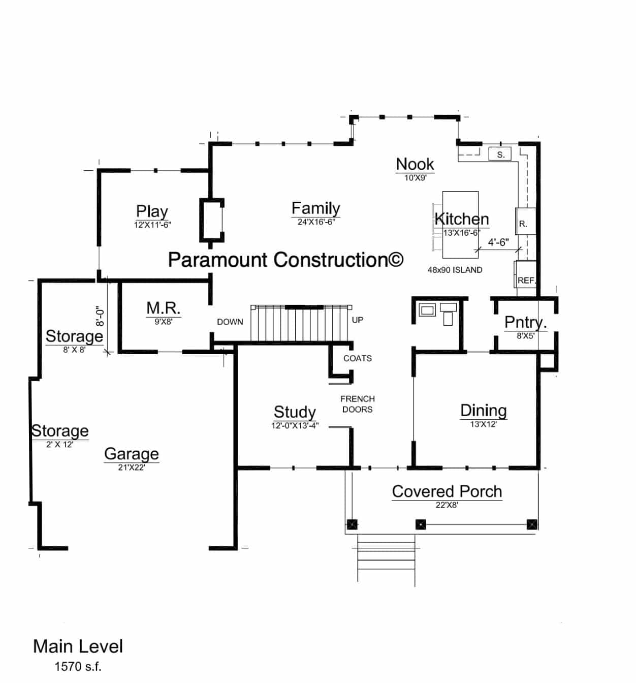 Winston Main Level Floor Plan