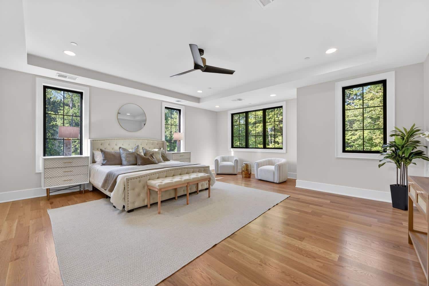 A primary suite that whispers retreat from the moment you enter.