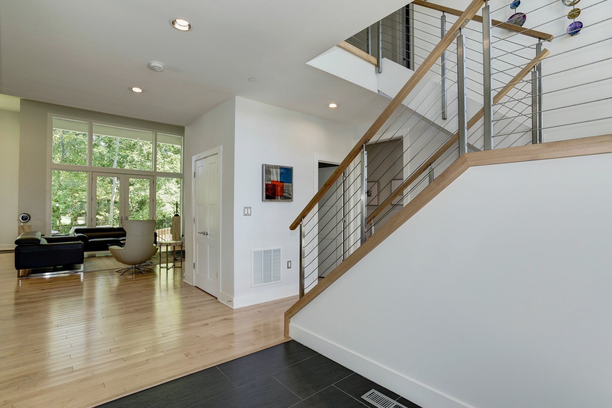 Cable rail, open risers