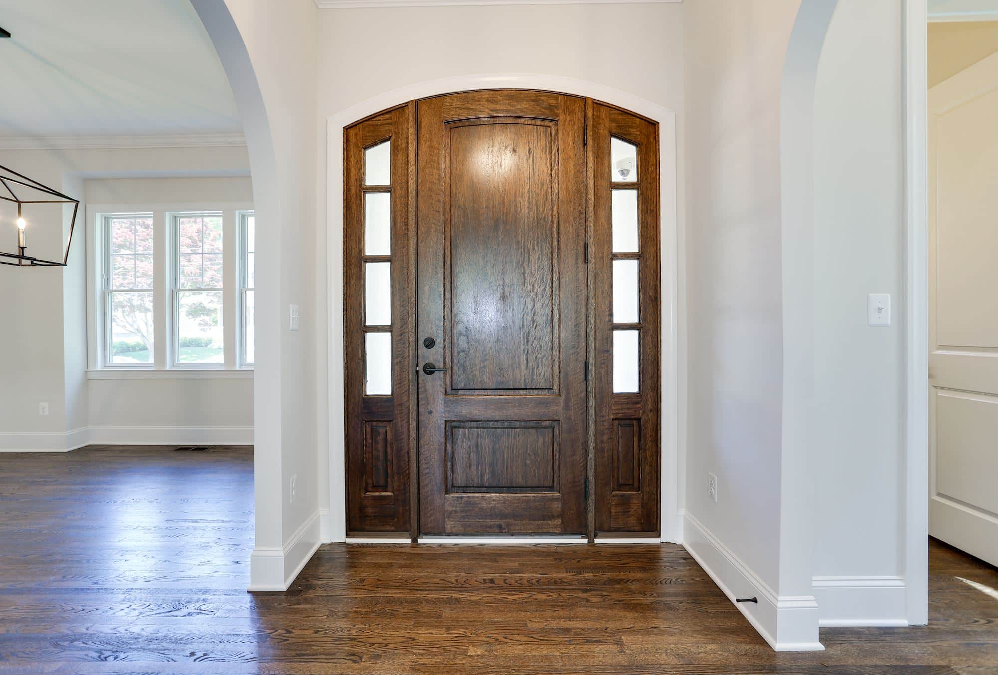 Arched entry sets the tone inside